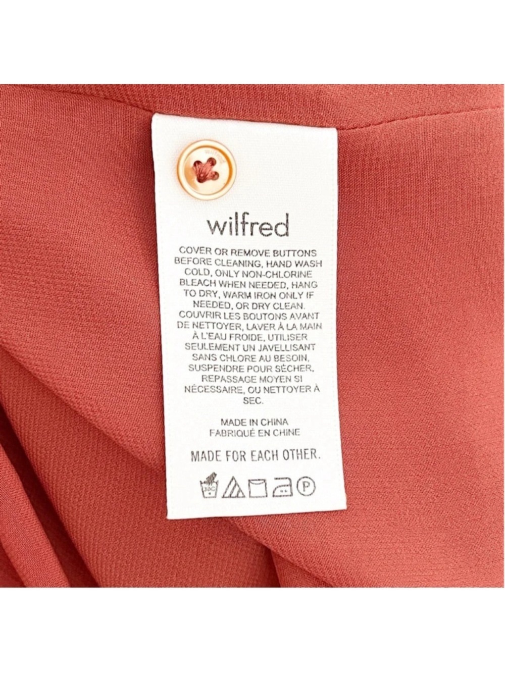 New Wilfred by Aritzia Barossa Dress in Carmine Red size XS - Picture 5 of 6